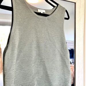 Babaton Aritzia knit vest, grey, size L